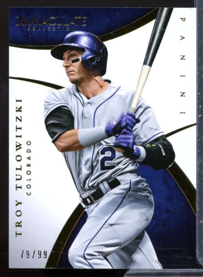 Troy Tulowitzki Card 2015 Immaculate Collection #13  Image 1