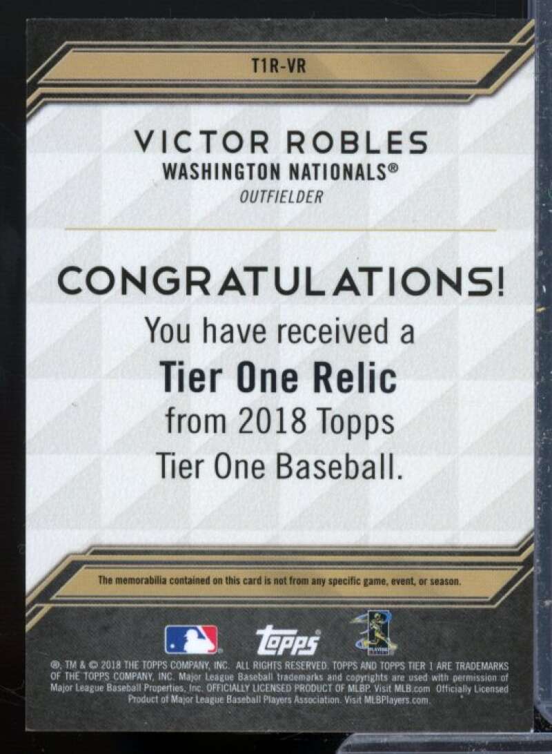 Victor Robles Card 2018 Topps Tier One Relics #T1RVR  Image 2