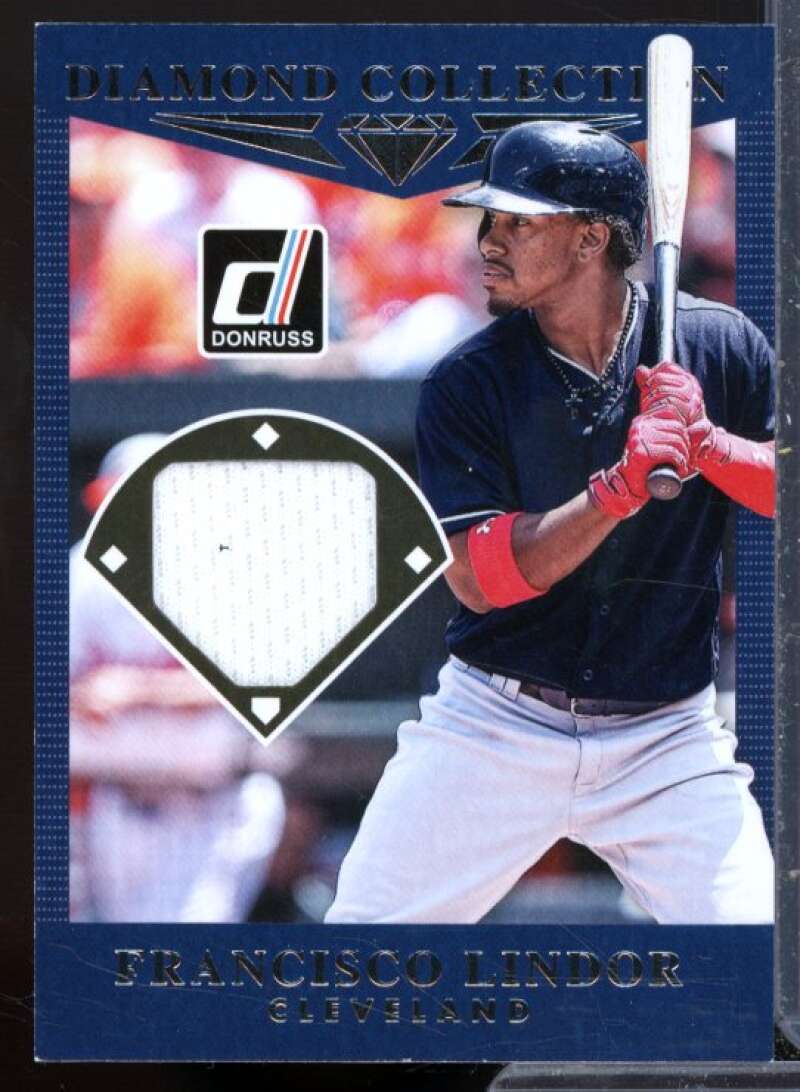 Francisco Lindor Card 2017 Donruss Diamond Collection Memorabilia #DCFL  Image 1