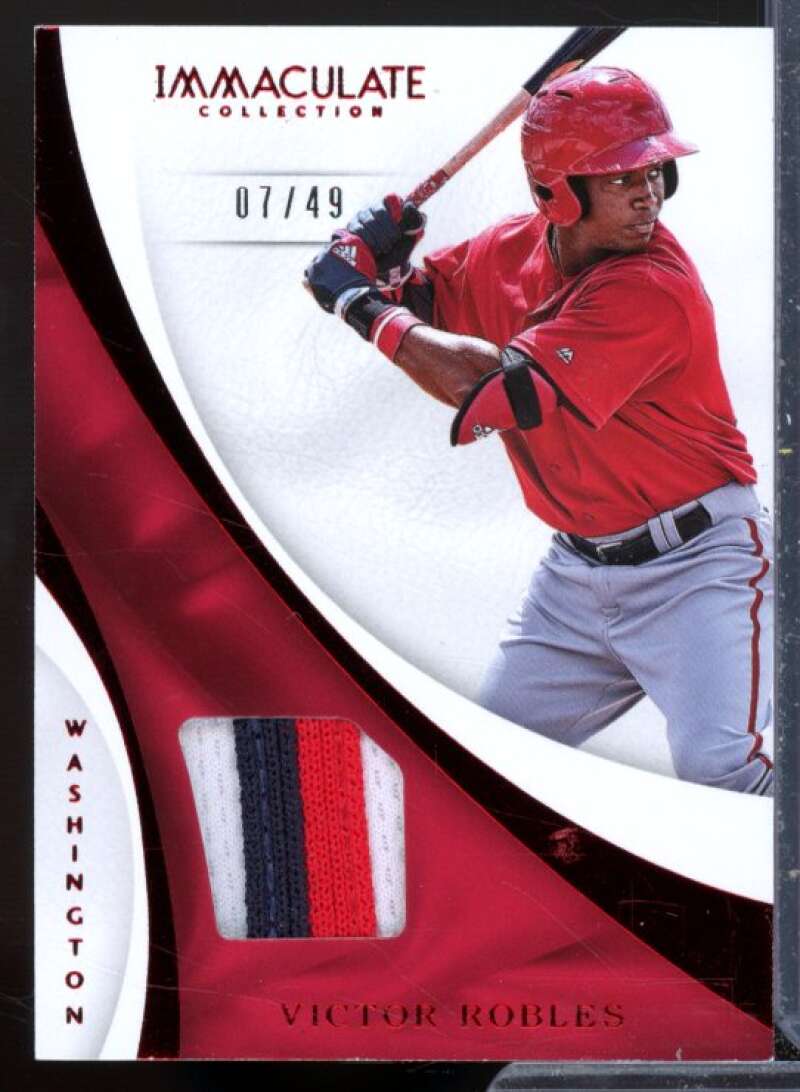 Victor Robles Card 2017 Immaculate Collection Immaculate Swatches Prime #69  Image 1