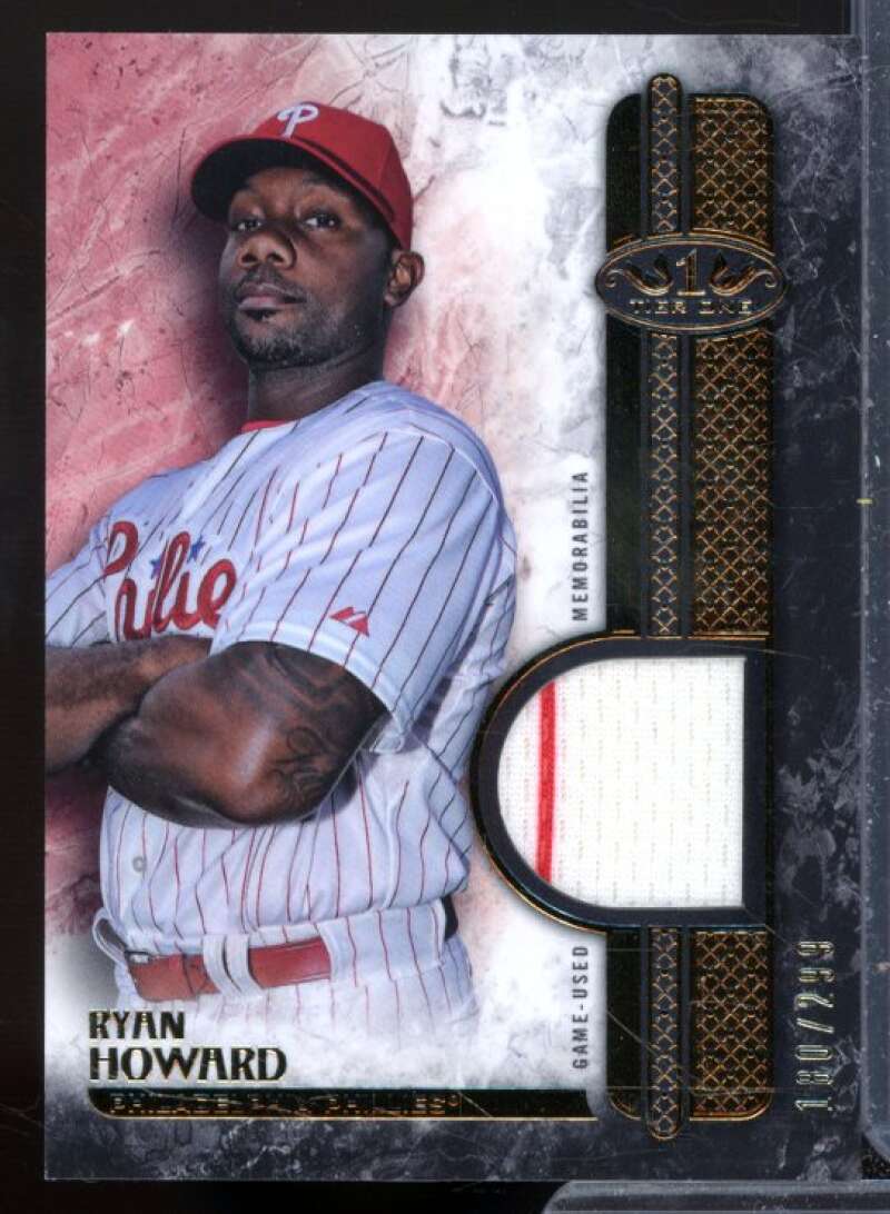Ryan Howard Card 2016 Topps Tier One Relics #T1RRH  Image 1