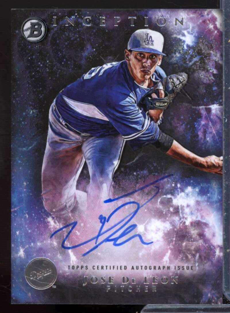 Jose De Leon Card 2016 Bowman Inception Prospect Autographs #PAJDE  Image 1