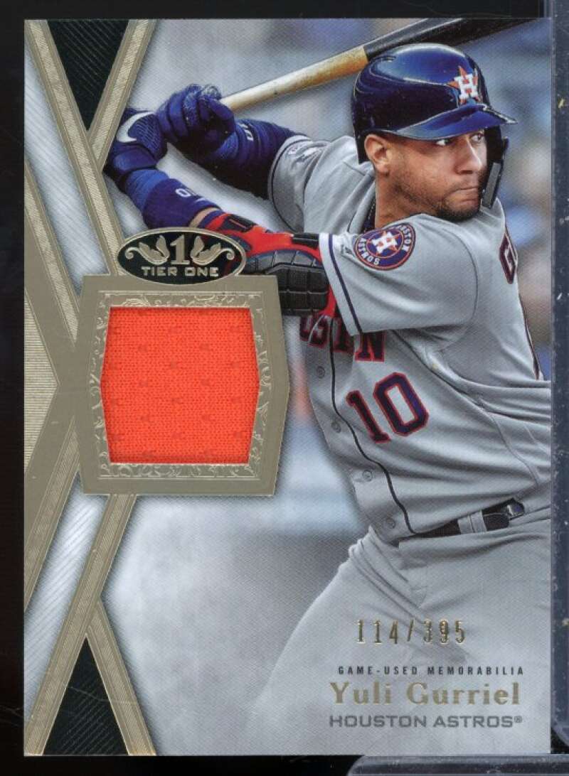 Yuli Gurriel Card 2020 Topps Tier One Relics #T1RYG  Image 1