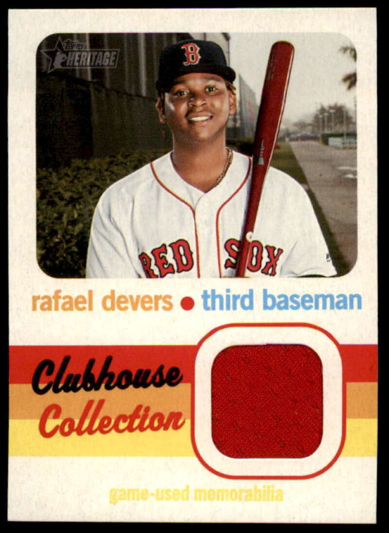 Rafael Devers HN Card 2020 Topps Heritage Clubhouse Collection Relics #CCRRD  Image 1