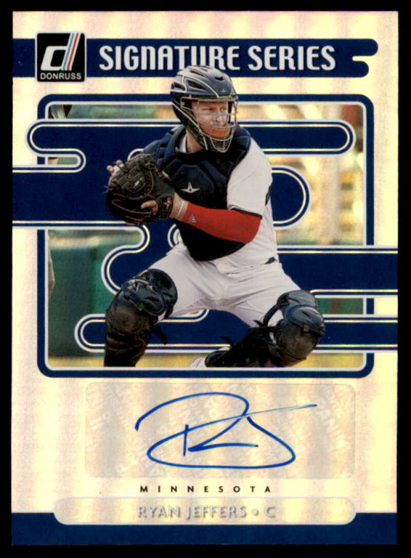 Ryan Jeffers Rookie Card 2021 Donruss Optic Signature Series Holo #7  Image 1