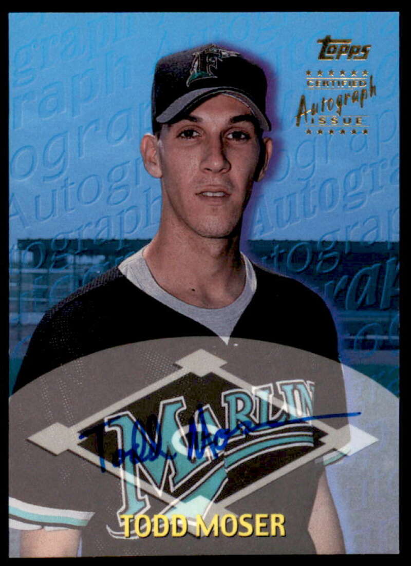 Todd Moser Rookie Card 2000 Topps Traded Autographs #TTA7  Image 1