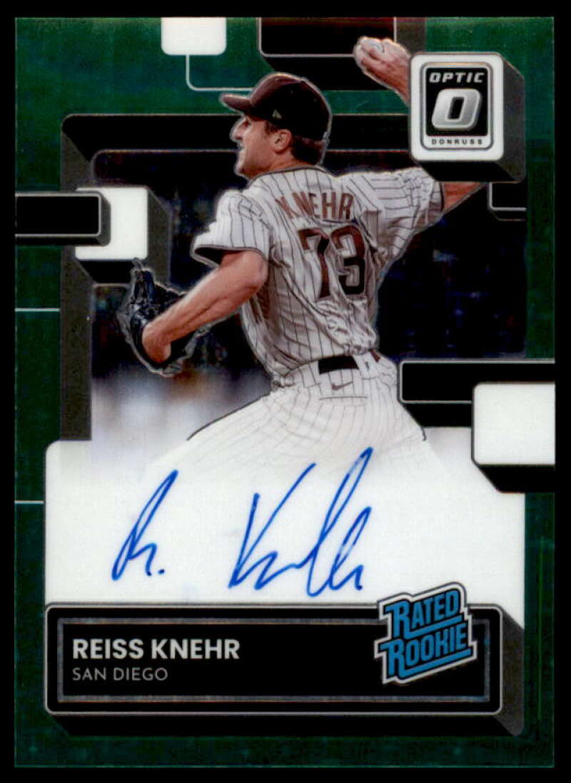 Reiss Knehr Rookie 2022 Donruss Optic Rated Rookies Signatures Green Stars #41  Image 1