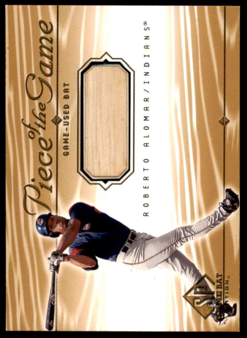 Roberto Alomar Card 2001 SP Game Bat Edition Piece of the Game #RA  Image 1