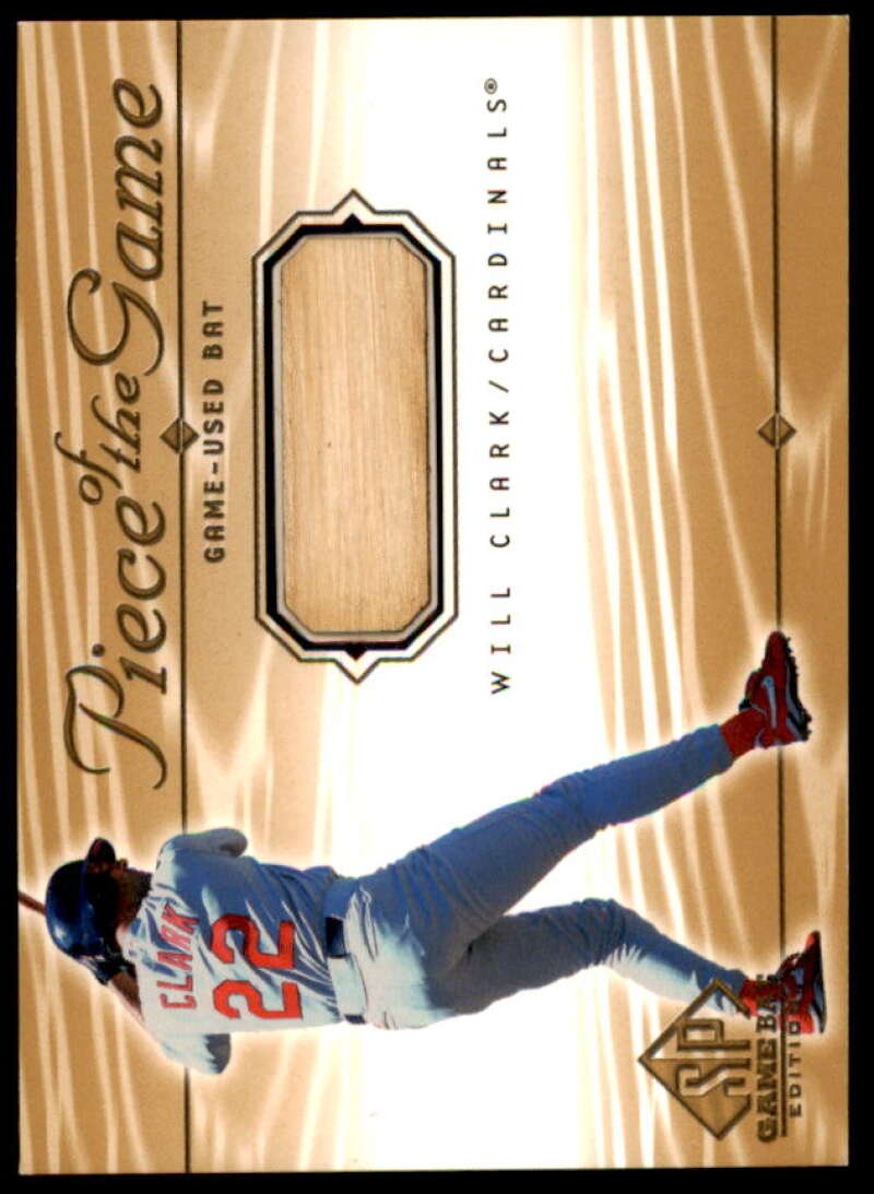 Will Clark Card 2001 SP Game Bat Edition Piece of the Game #WC  Image 1