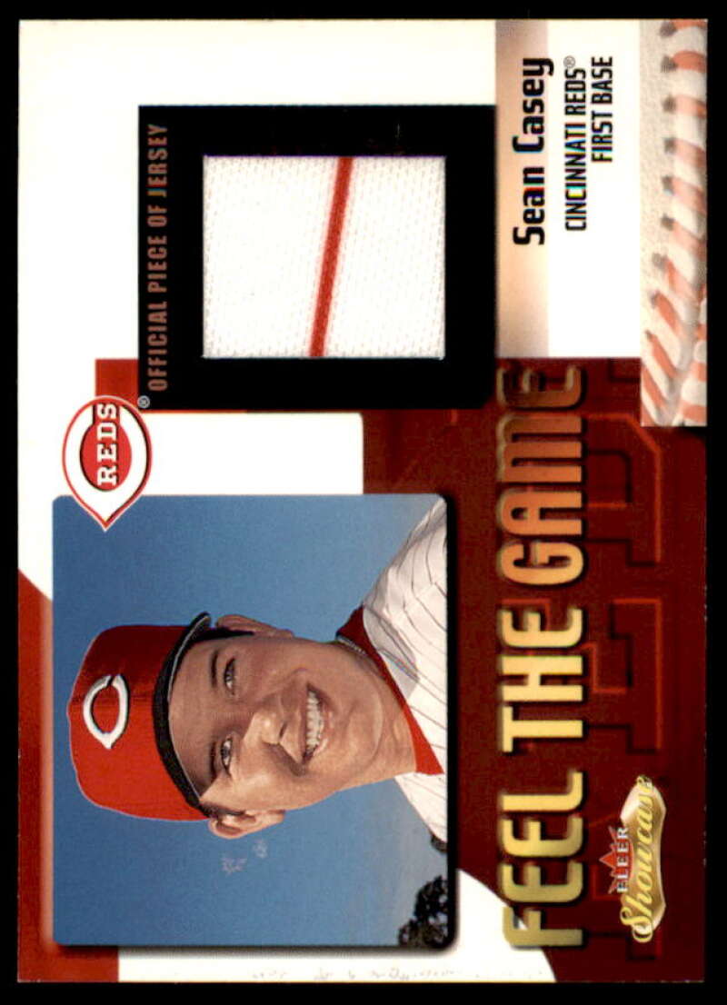 Sean Casey Card 2000 Fleer Showcase Feel the Game #9  Image 1