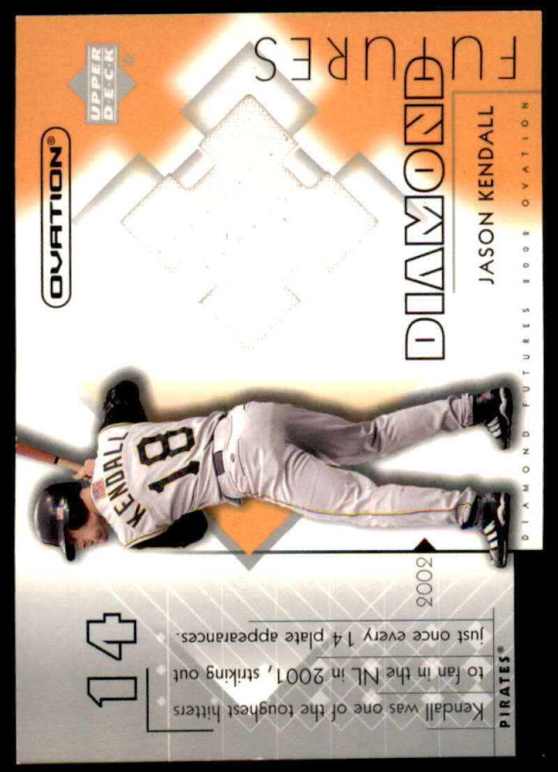Jason Kendall Card 2002 Upper Deck Ovation Diamond Futures Jerseys #DFJK  Image 1