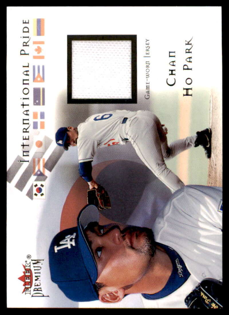 Chan Ho Park Jsy Card 2002 Fleer Premium International Pride Game Used #6  Image 1
