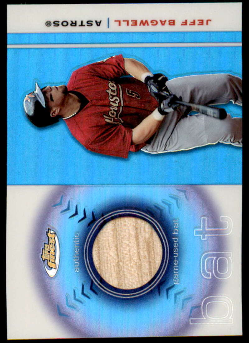 Jeff Bagwell D Card 2003 Finest Bat Relics #JB  Image 1