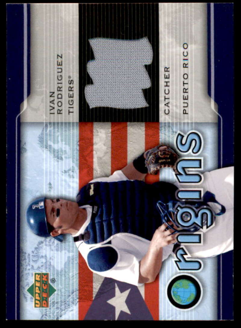 Ivan Rodriguez Card 2005 Origins Materials Jersey #IR  Image 1