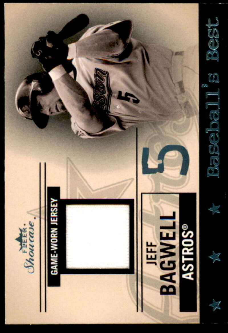 Jeff Bagwell Jsy Card 2004 Fleer Showcase Baseballs Best Game Used #JB  Image 1