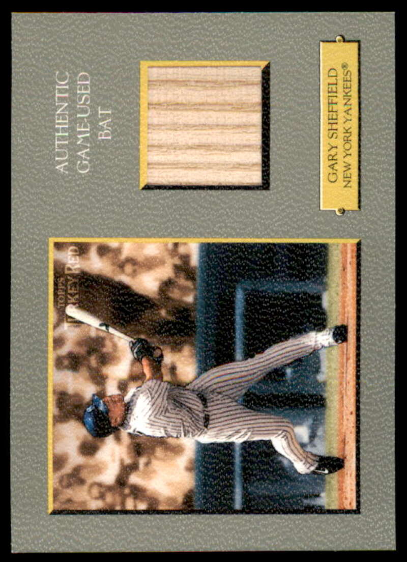 Gary Sheffield Bat H Card 2005 Topps Turkey Red Relics #GS  Image 1