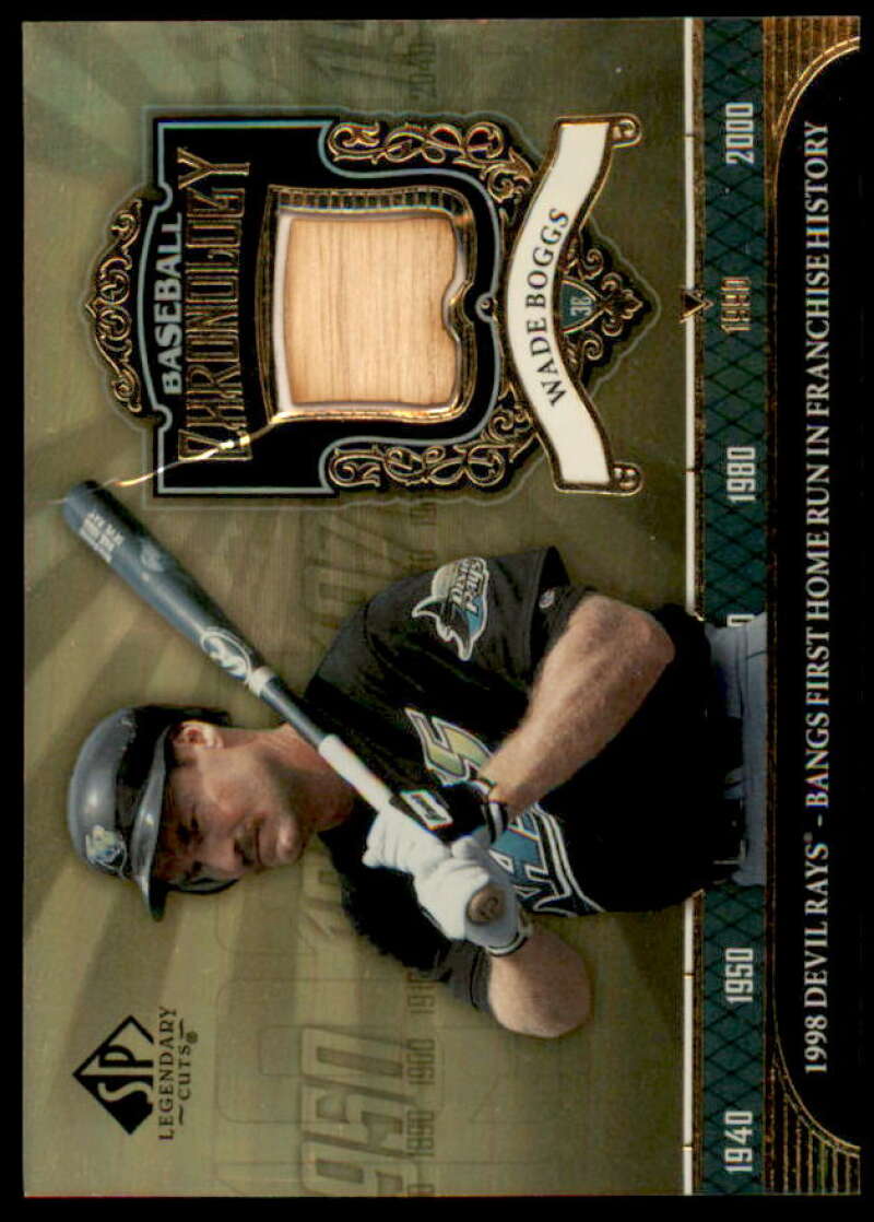 Wade Boggs Bat Card 2006 SP Legendary Cuts Baseball Chronology Materials #WB2  Image 1