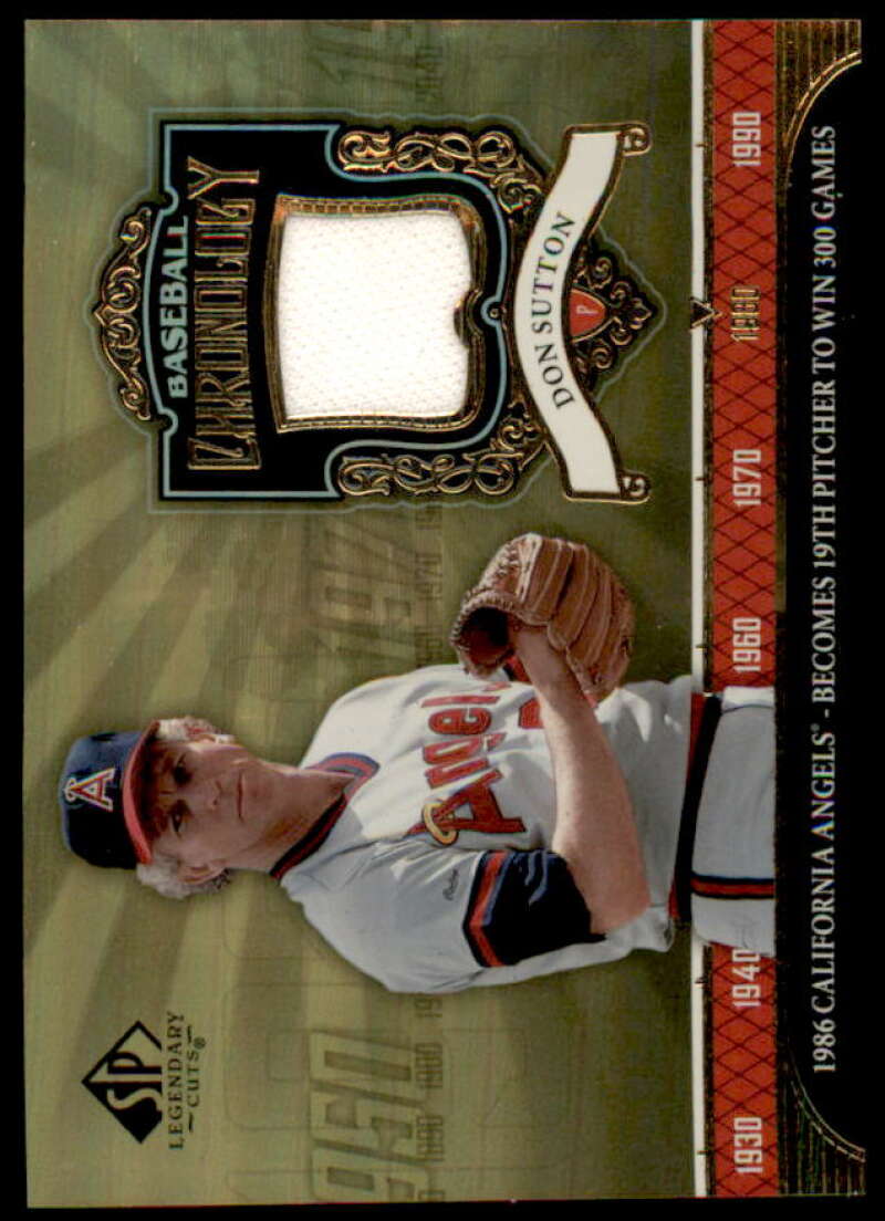 Don Sutton Jsy Card 2006 SP Legendary Cuts Baseball Chronology Materials #DS  Image 1