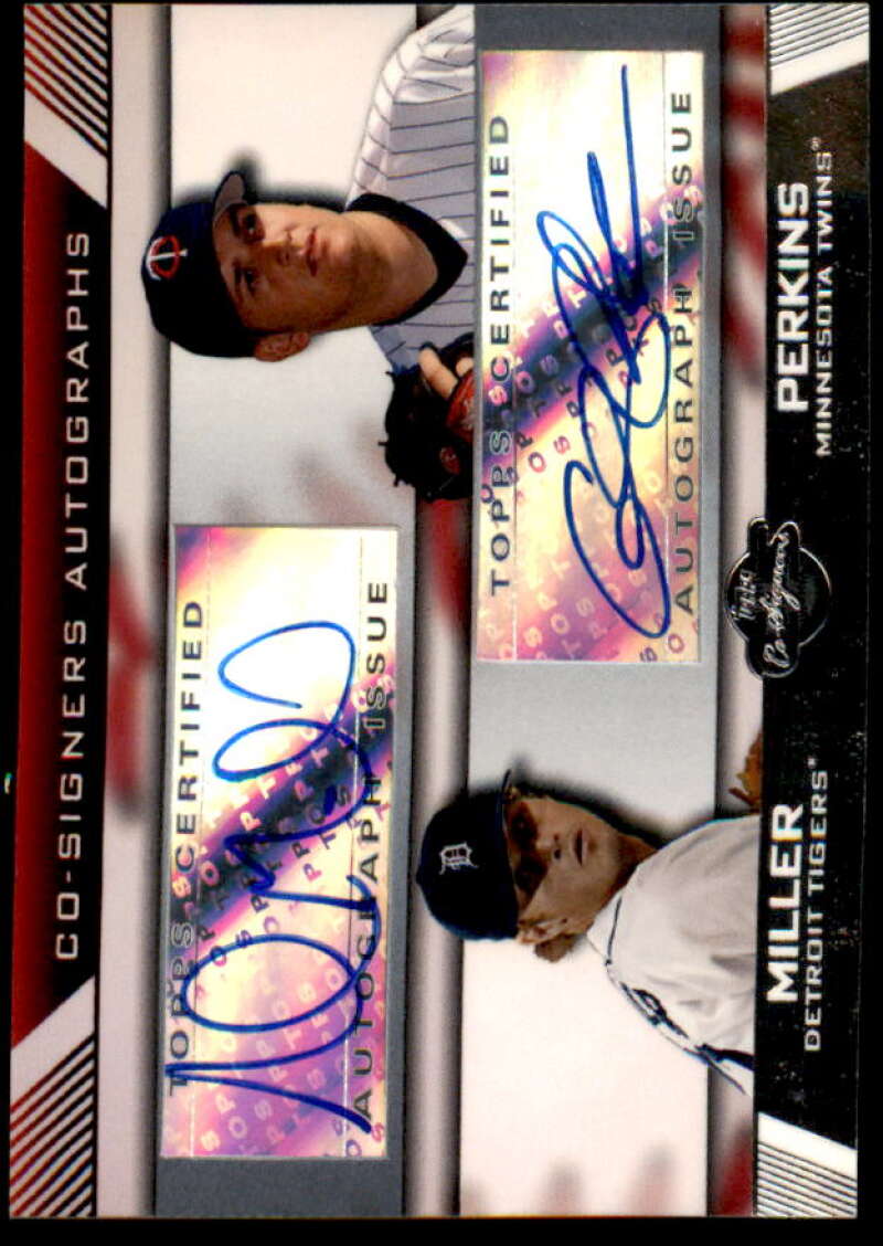 Andrew Miller/Glen Perkins B Card 2007 Topps Co-Signers Dual Autographs #MP  Image 1