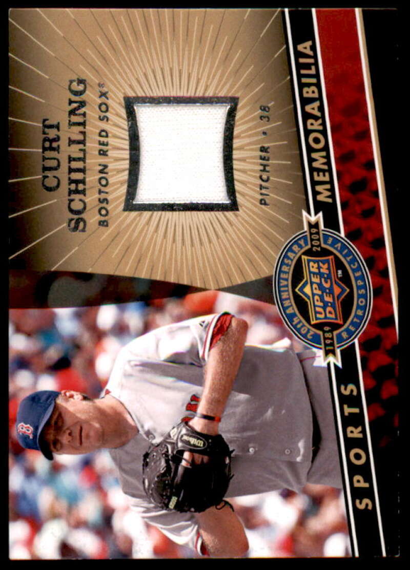 Curt Schilling Card 2009 Upper Deck 20th Anniversary Memorabilia #MLBCS  Image 1