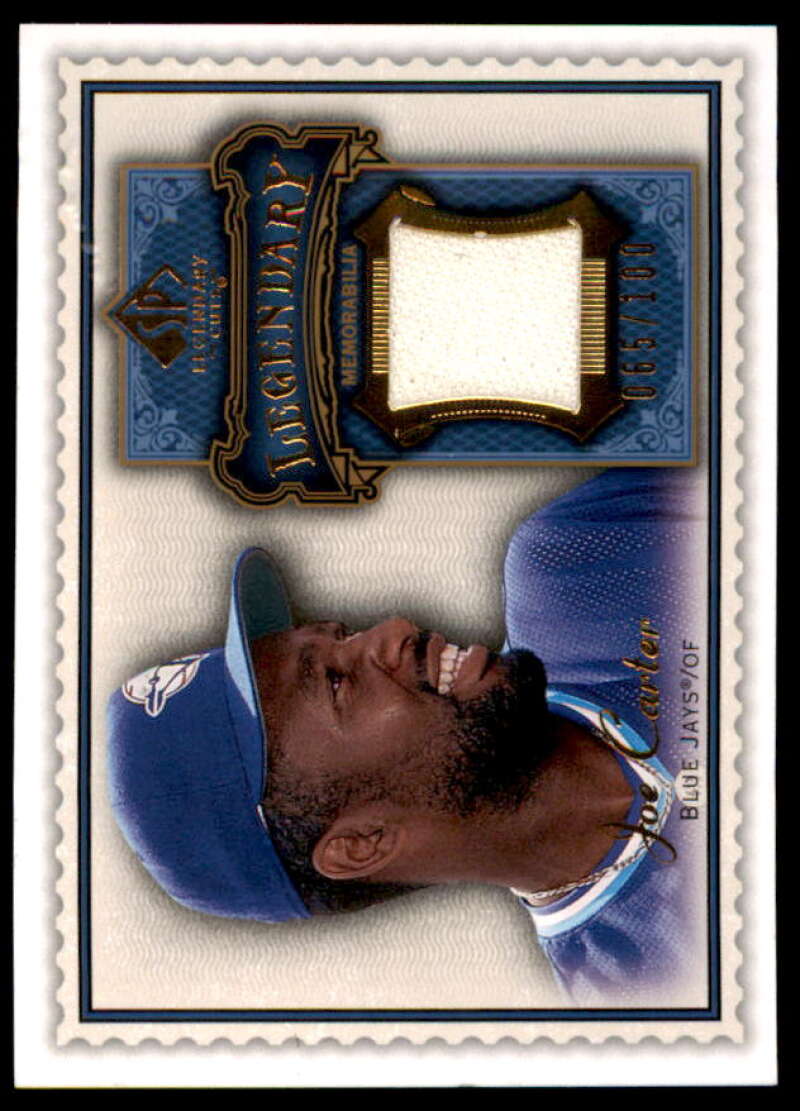 Joe Carter Card 2009 SP Legendary Cuts Legendary Memorabilia Blue #JC2  Image 1