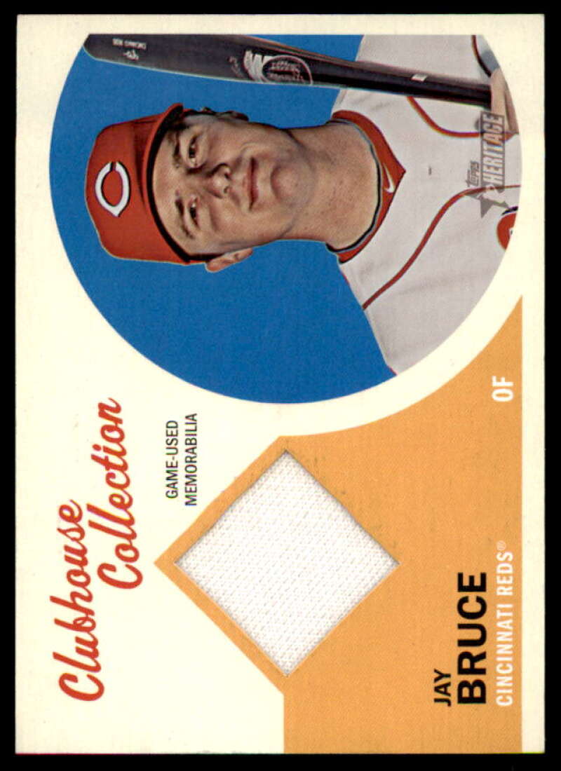 Jay Bruce Card 2012 Topps Heritage Clubhouse Collection Relics #JBR  Image 1