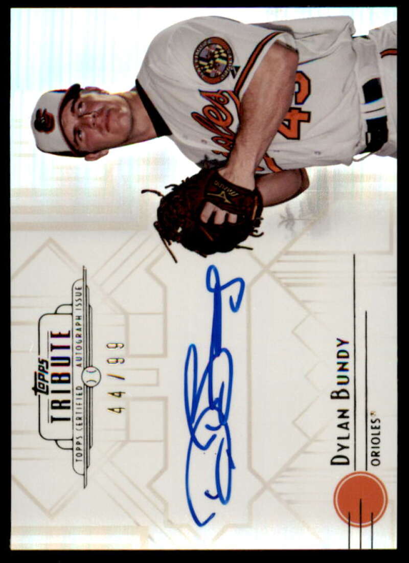 Dylan Bundy Card 2014 Topps Tribute Autographs #TADB  Image 1