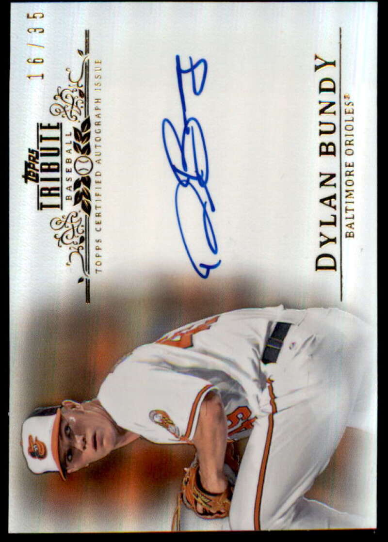 Dylan Bundy Card 2013 Topps Tribute Autographs Sepia #DB  Image 1