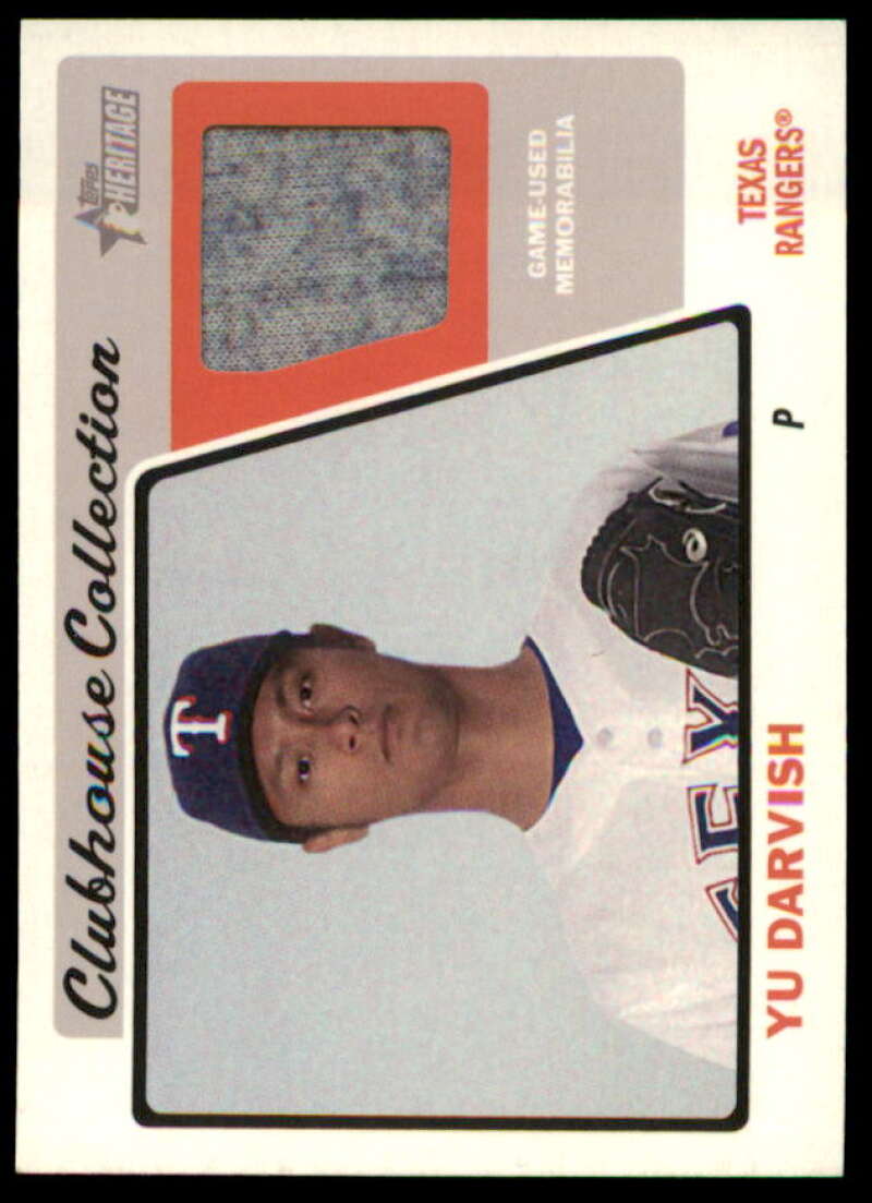 Yu Darvish Card 2015 Topps Heritage Clubhouse Collection Relics #CCRYD  Image 1