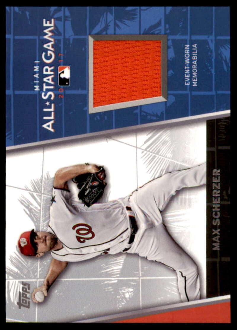 Max Scherzer Card 2017 Topps Update All Star Stitches #ASRMS  Image 1