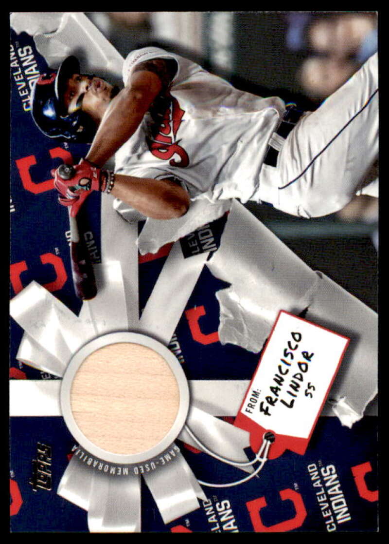 Francisco Lindor Card 2019 Topps Walmart Holiday Relics #WHRFL  Image 1