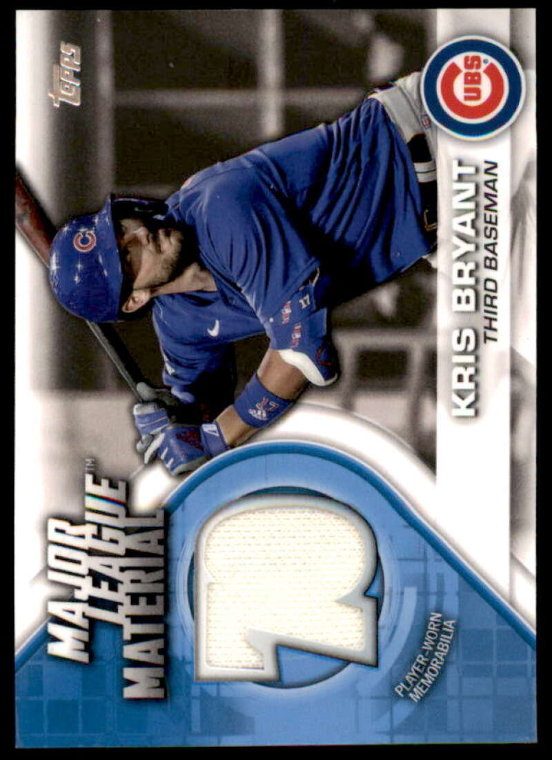 Kris Bryant Card 2021 Topps Major League Material Relics #MLMKB  Image 1