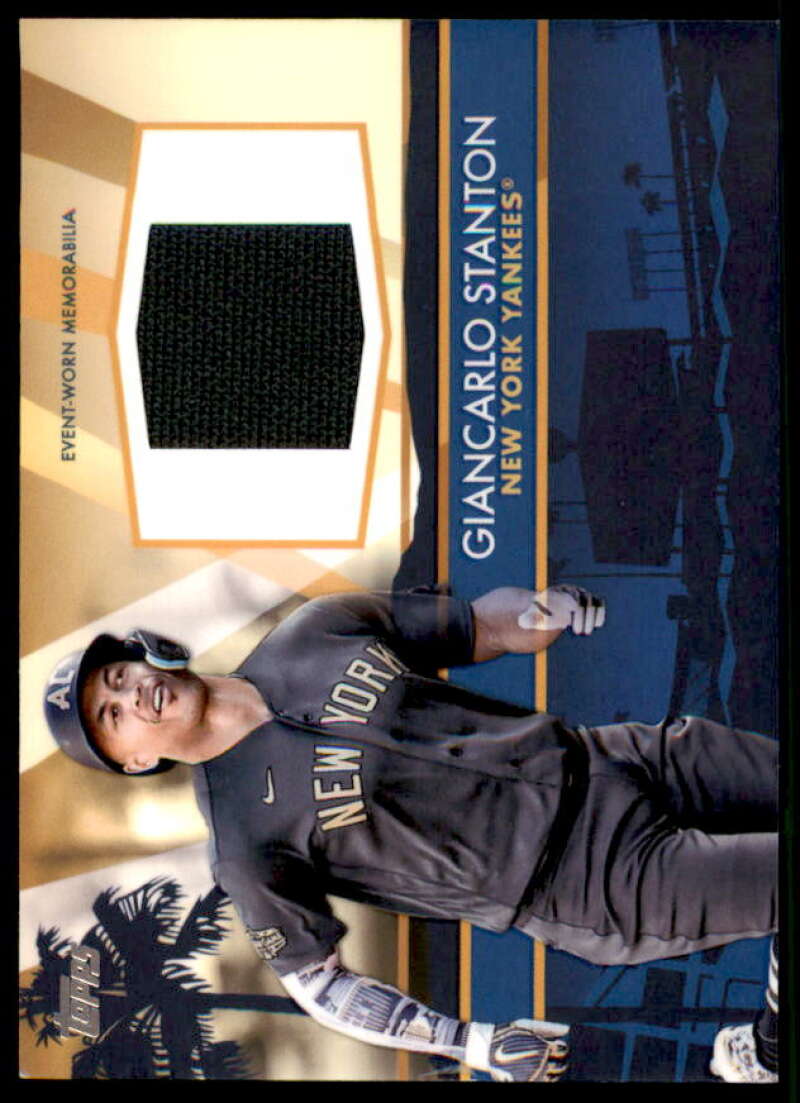 Giancarlo Stanton Card 2022 Topps Update All Star Stitches #ASSCGST  Image 1