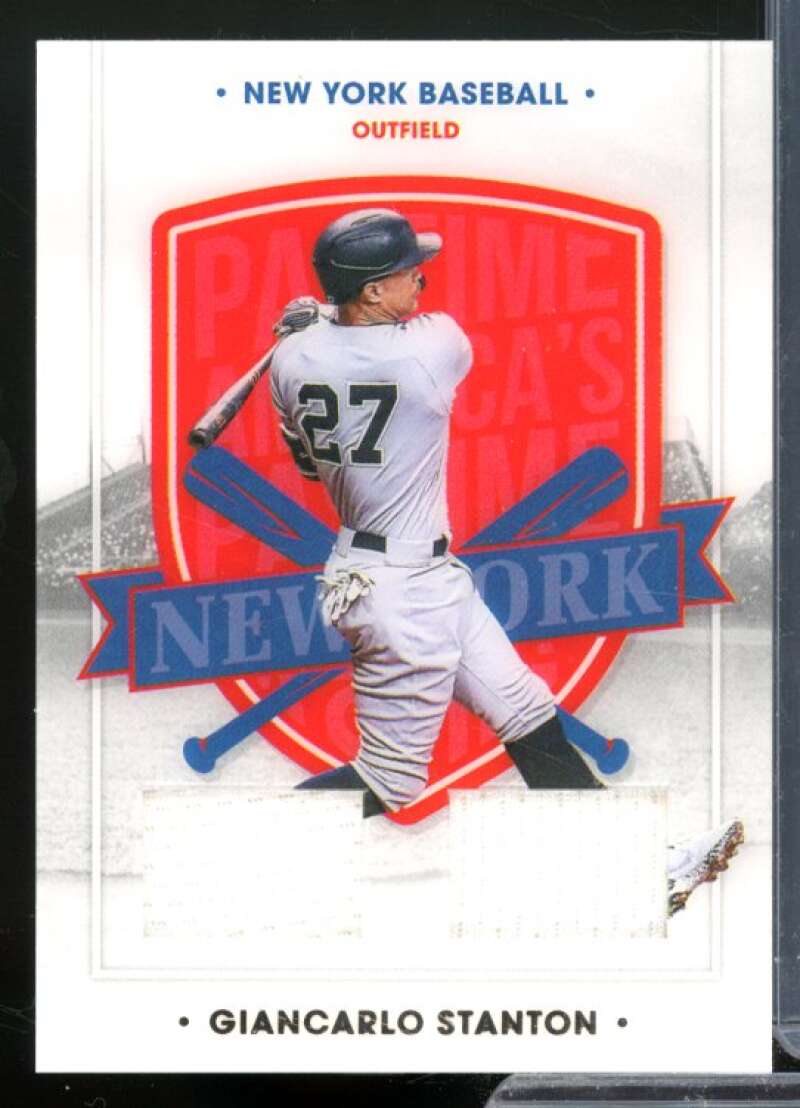 Giancarlo Stanton Card 2021 Panini America's Pastime Swatches #19  Image 1