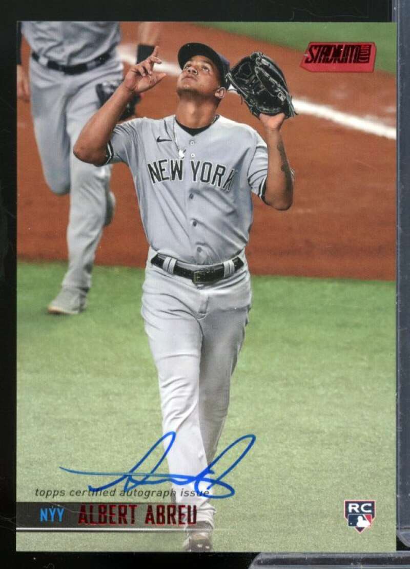 Albert Abreu Card 2021 Stadium Club Autographs Red Foil #SCBAAA  Image 1
