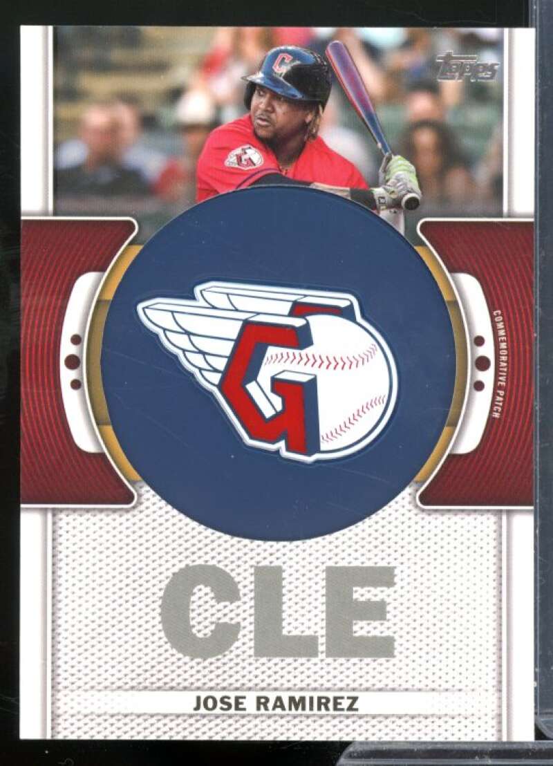 Jose Ramirez Card 2023 Topps Team Logo Commemorative Patch #TLPJRA  Image 1