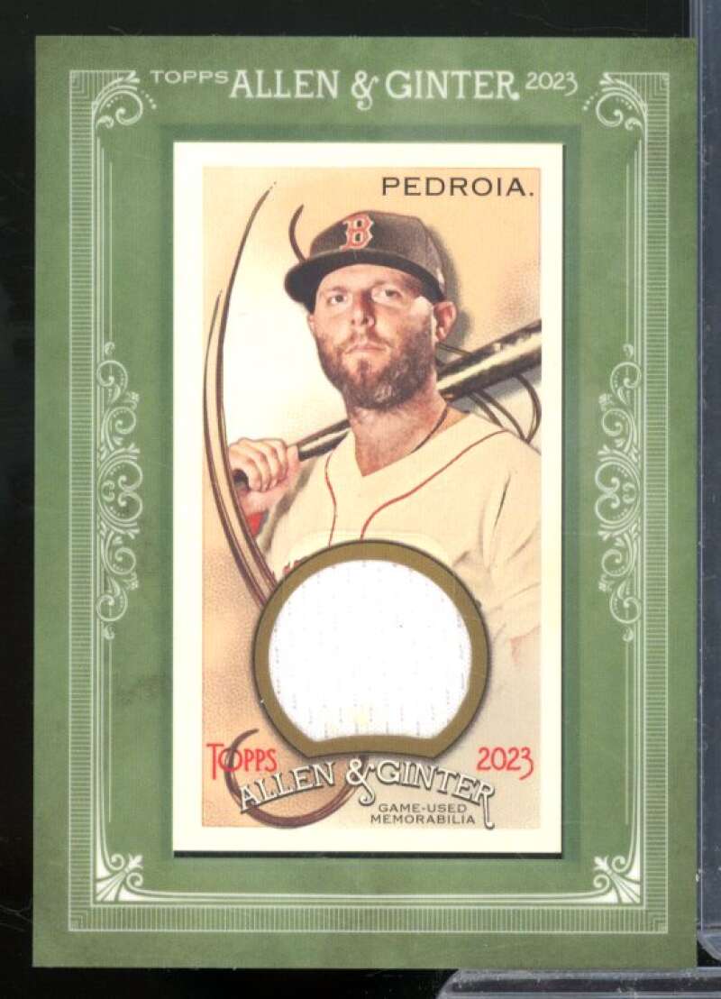 Dustin Pedroia Card 2023 Topps Allen and Ginter Mini Framed Relics #MFRDP  Image 1