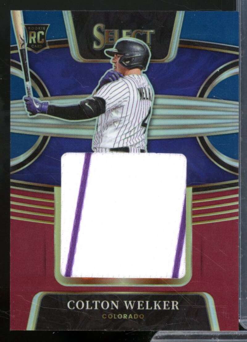 Colton Welker Rookie Card 2022 Select Rookie Jumbo Swatch Tri-Color #16  Image 1