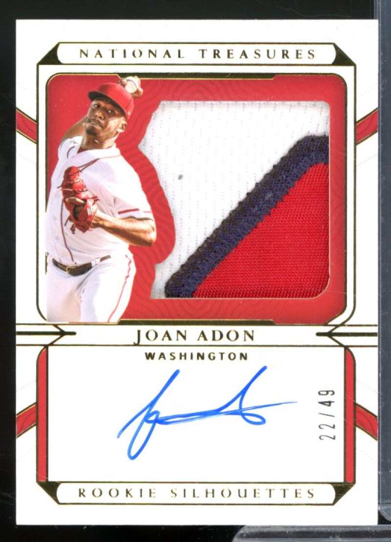Joan Adon 2022 Panini National Treasures Rookie Silhouette Signatures Gold #10  Image 1