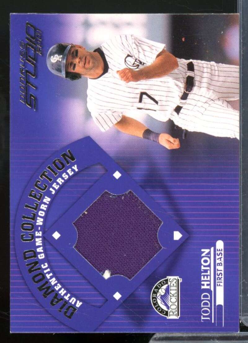 Todd Helton Card 2001 Studio Diamond Collection #DC15  Image 1