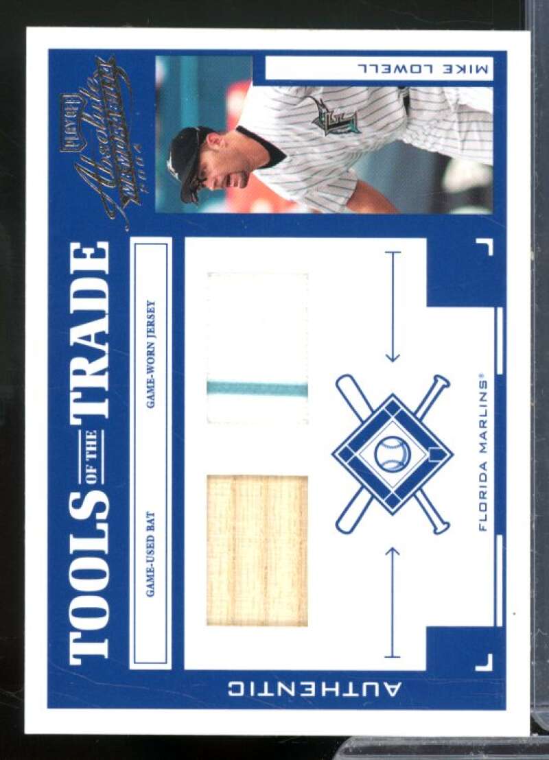 Lowell Bat-Jsy 2004 Absolute Memorabilia Tools of the Trade Material Combo #TT96  Image 1