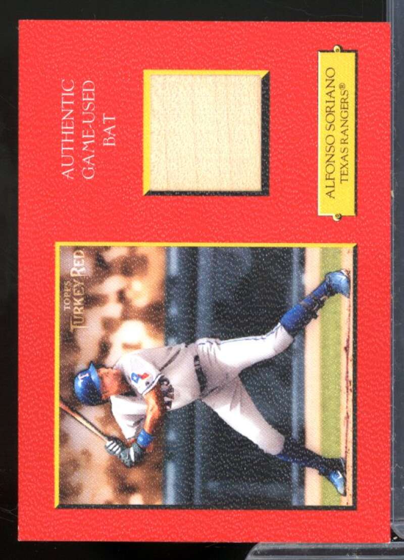 Alfonso Soriano Bat Card 2005 Topps Turkey Red Relics Red #AS  Image 1