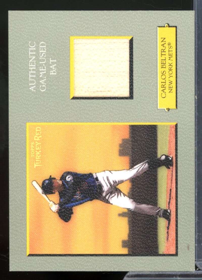 Carlos Beltran Bat E Card 2005 Topps Turkey Red Relics #CB  Image 1