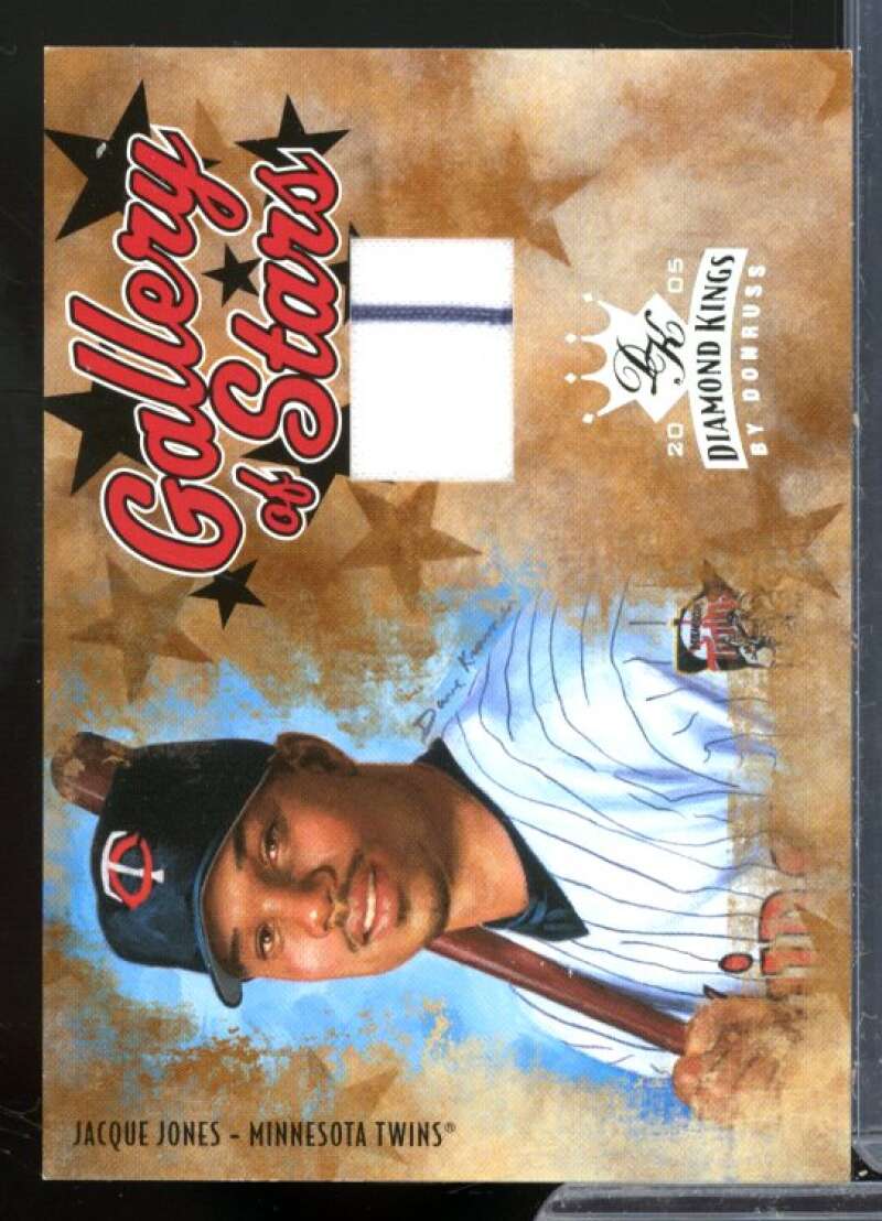 Jacque Jones Card 2005 Diamond Kings Gallery of Stars Jersey #GS14  Image 1
