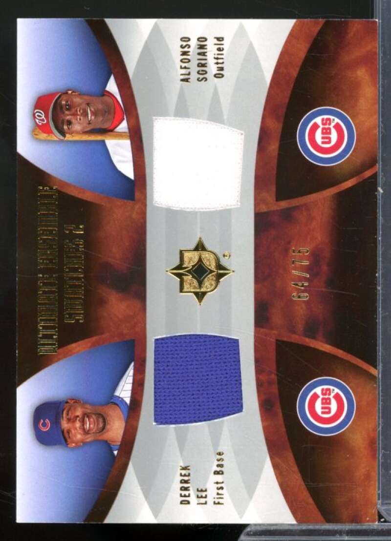 Derrek Lee/Soriano 2007 Ultimate Collection Ultimate Ensemble Dual Swatches #LS  Image 1