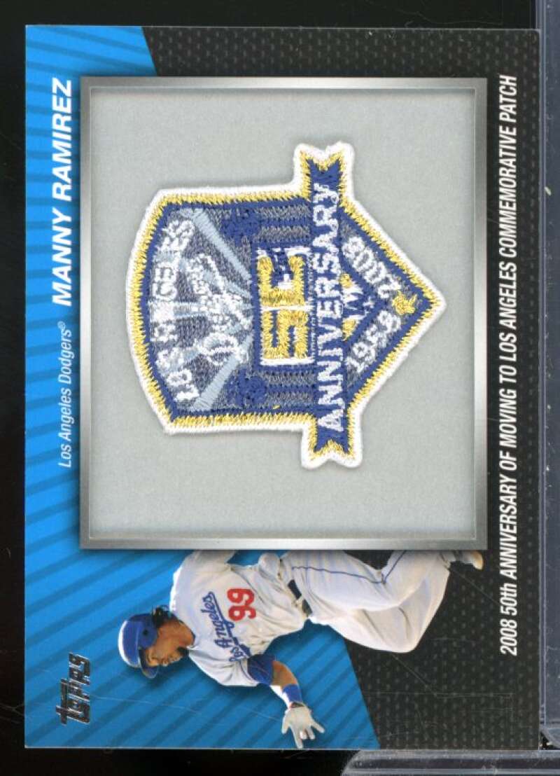 Manny Ramirez Card 2010 Topps Commemorative Patch #MCP41  Image 1