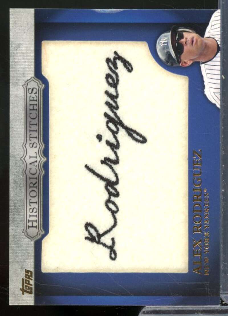 Alex Rodriguez S2 Card 2012 Topps Historical Stitches #AR  Image 1
