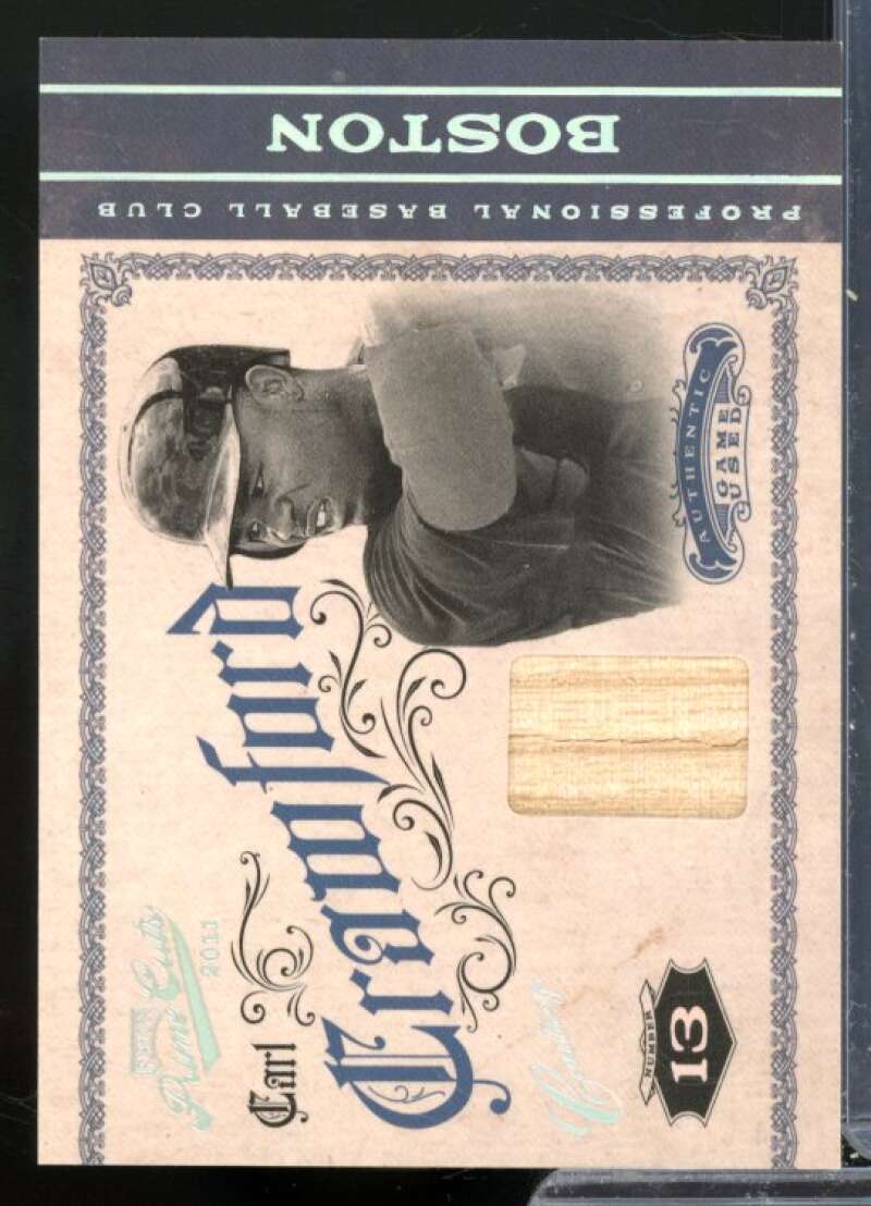 Carl Crawford Card 2011 Prime Cuts Materials Century Silver #6  Image 1