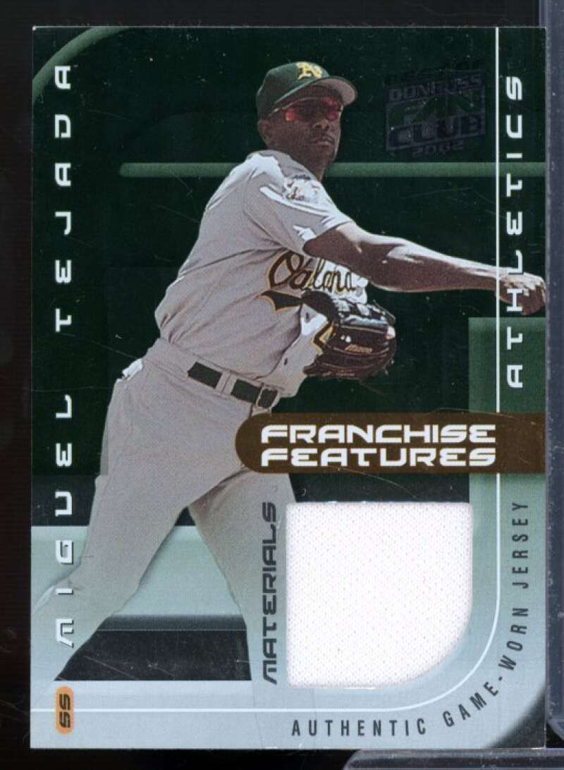 Miguel Tejada 2002 Donruss Best of Fan Club Franchise Features Materials #FF21  Image 1