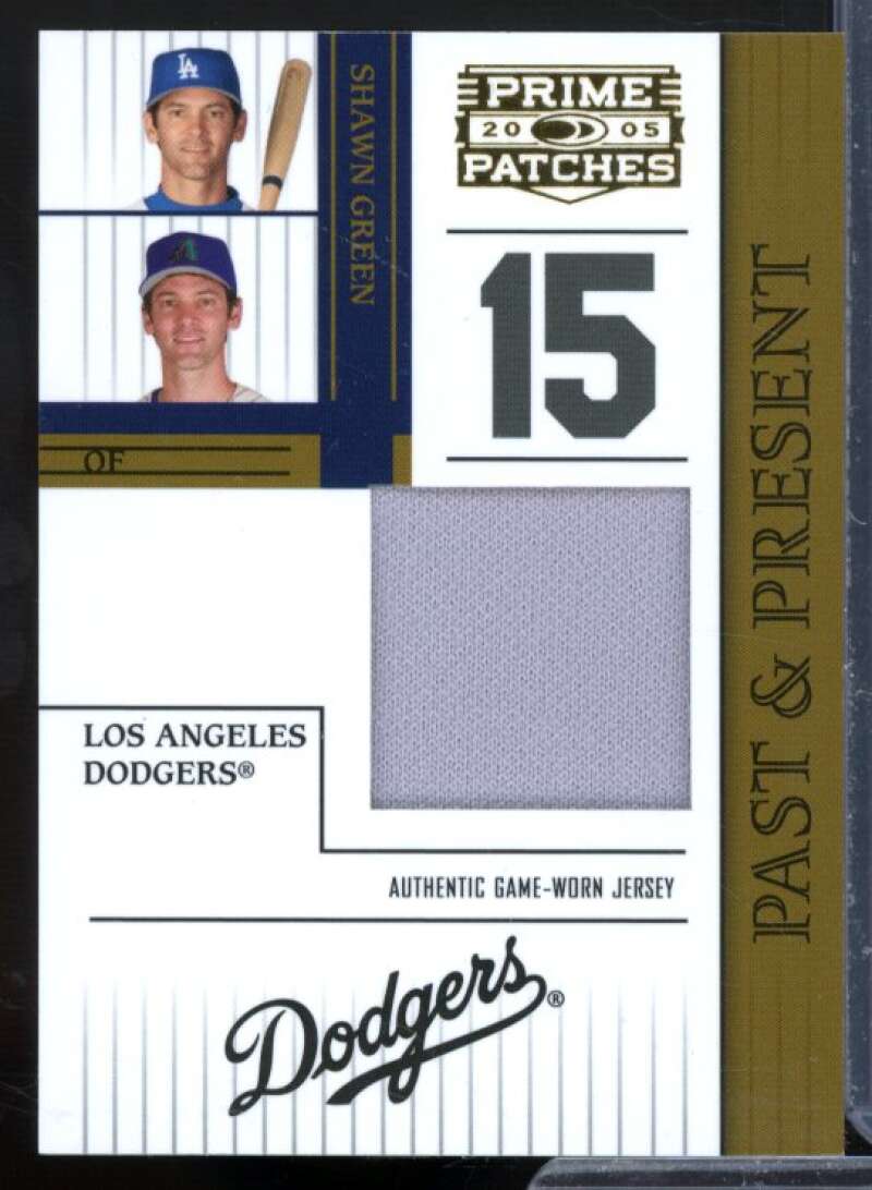 Shawn Green Card 2005 Prime Patches Past and Present Jersey #17  Image 1
